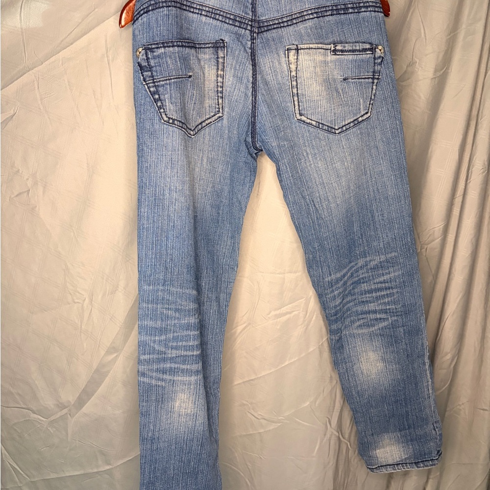 Jolt Light Blue Distressed Skinny Jeans - Picture 5 of 9